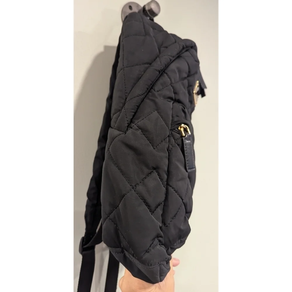 Marc Jacobs Black Quilted Nylon Backpack